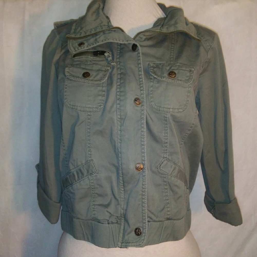 Women's Medium Army Green Style&co Jacket